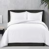 300 Thread Count Rayon from Bamboo Oversized Duvet Cover Set Queen White