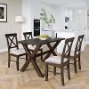 4-5 Piece Dining Room Table Set, Compact Bar Pub Table Set, Farmhouse Rustic Wooden