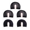 5 Pack Black U Part Lace Wig Cap for Making Wigs, Spandex Mesh Dome Style Wig Caps,