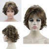 Aimole Short Curly Synthetic Wigs Full Capless Hair Women's Thick Wig for Everyday