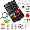 Fishing Accessories-Dr.meter 204pcs Fishing Tackle Kit Including Jig Hooks, Bullet