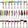 Fishing Lures Kit for Trout Spinners Spoon Lures for Pike Variety Kit Hard Metal
