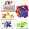 Gojmzo Number and Alphabet Flash Cards for Toddlers 3-5 Years, ABC Montessori
