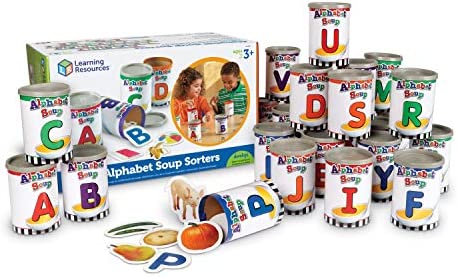 Learning Resources Alphabet Soup Sorters - 208 Pieces, Ages 3+, Early Phonics