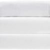 MEA Cama Cotton Blend White Twin Sheets - Super Soft All Season Bedding Bed Sheet Set