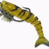 Matrix Shad Shrimp Paddle Tail Swimbait Weedless Shrimp Fishing Lure for Speckled