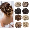 Messy Curly Hair Bun With Combs Dish Hair Bun Extensions Fluffy Wave Scrunchie Updo