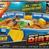 Monster Jam, Monster Dirt Arena 24-inch Playset with 2lbs of Monster Dirt and