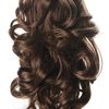 Onedor 12" Synthetic Fiber Natural Textured Curly Ponytail Clip In/On Hair Extension