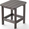 Outdoor Side Table, Adirondack Outdoor Side Table for Garden, Porch, Beach, Indoors