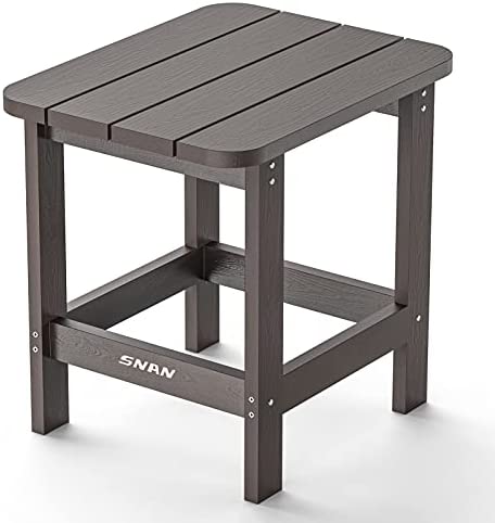 Outdoor Side Table, Adirondack Outdoor Side Table for Garden, Porch, Beach, Indoors