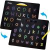 PicassoTiles 2-in-1 Double Sided Magnetic Alphabet Board ABC A-Z Upper Case Capital