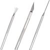 3Pcs Clay Ceramic Needle Tools Pottery Craft Tools Sculpture Feather Pin, Carving