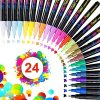 Acrylic Paint Marker Pens Set, 24 Colors Acrylic Paint Pens Quick-Dry for Fabric,