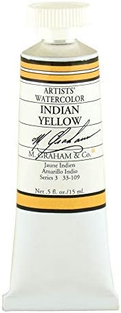 M. Graham Artists' Watercolor Paint, 15ml Tube, India Yellow (GRM-33-109)