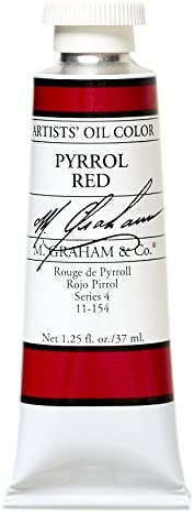 M. Graham & Co. Oil Paint, Pyrrole Red